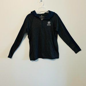 Notre Dame Hoodie from Colosseum - Lightweight, Quarterzip